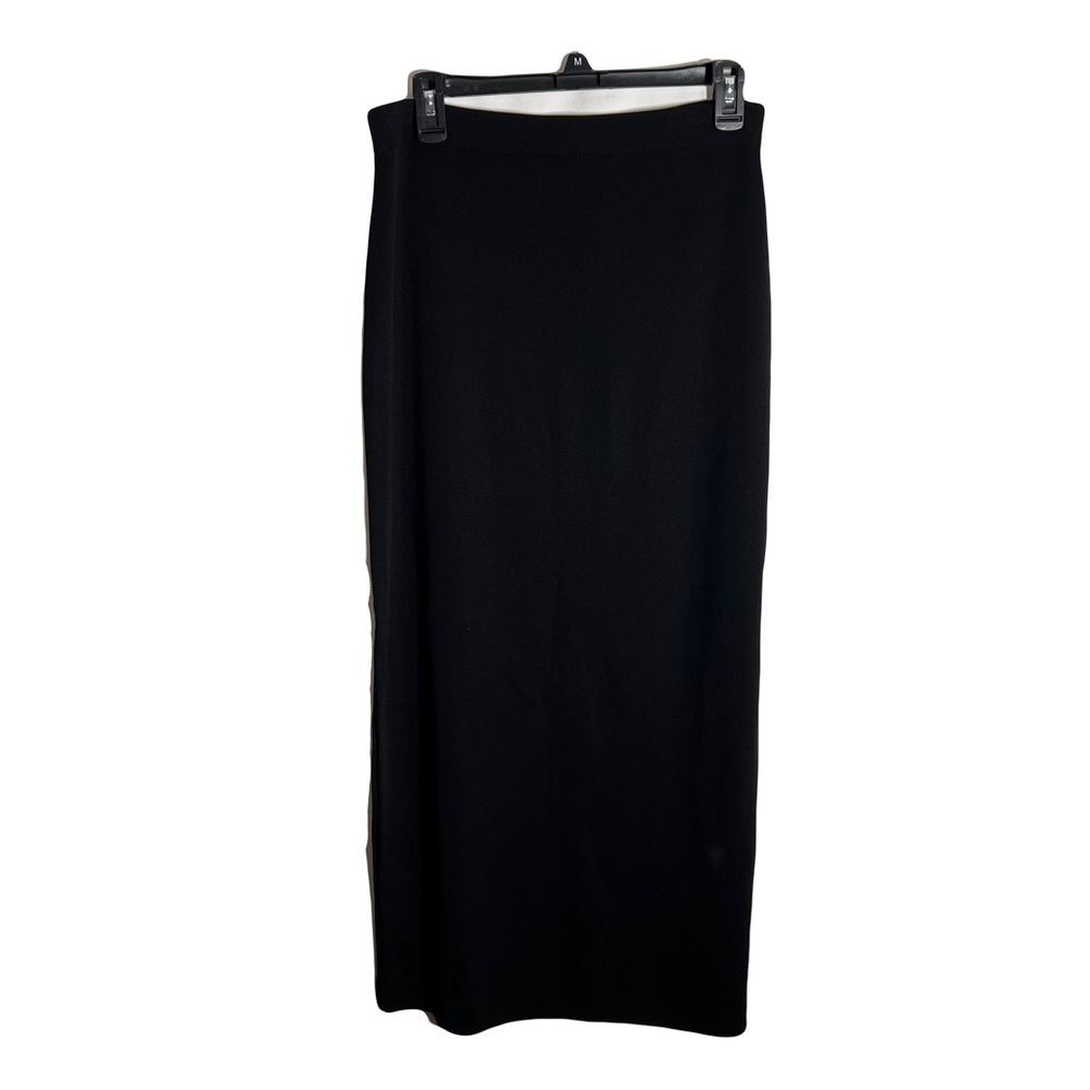 Exclusively Missok Womens Pull On Maxi Skirt Size M Black Long Elastic Waist - Picture 1 of 9